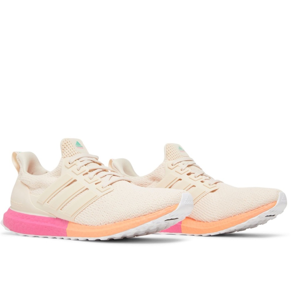 ADIDAS Ultra Boost DNA Sneakers in Linen/Shock Pink